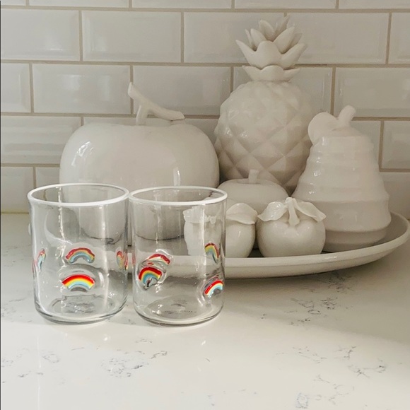 Anthropologie Sunshine Rainbow Juice Glasses - Picture 3 of 15